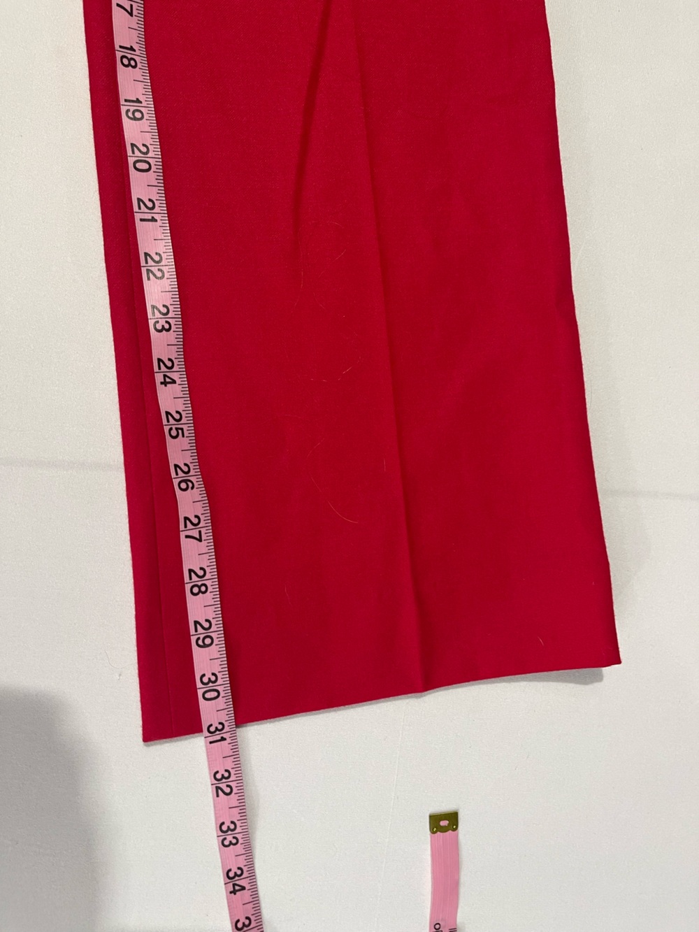 J. Crew 100% Wool Red Cafe Trouser Workwear Pants Size 8 - Picture 8 of 9